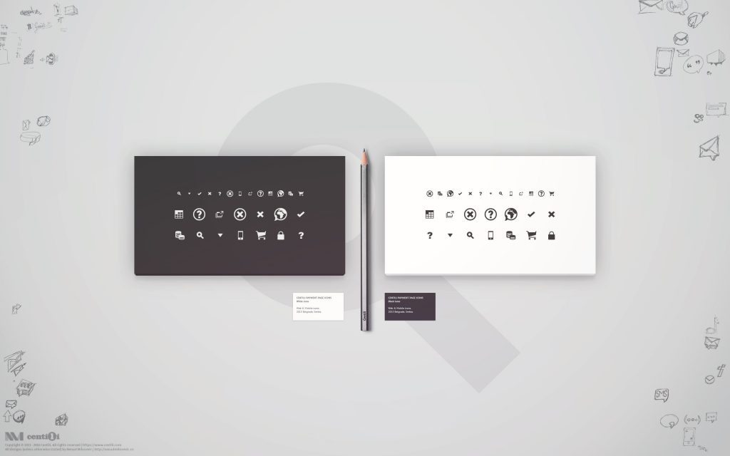 Icon sprites used on the first version of Payment Page.