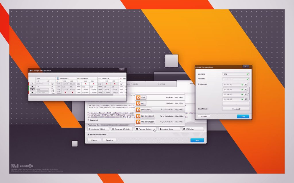 Dialogs and tables inside the wizard. Dialogs and tables inside the wizard.